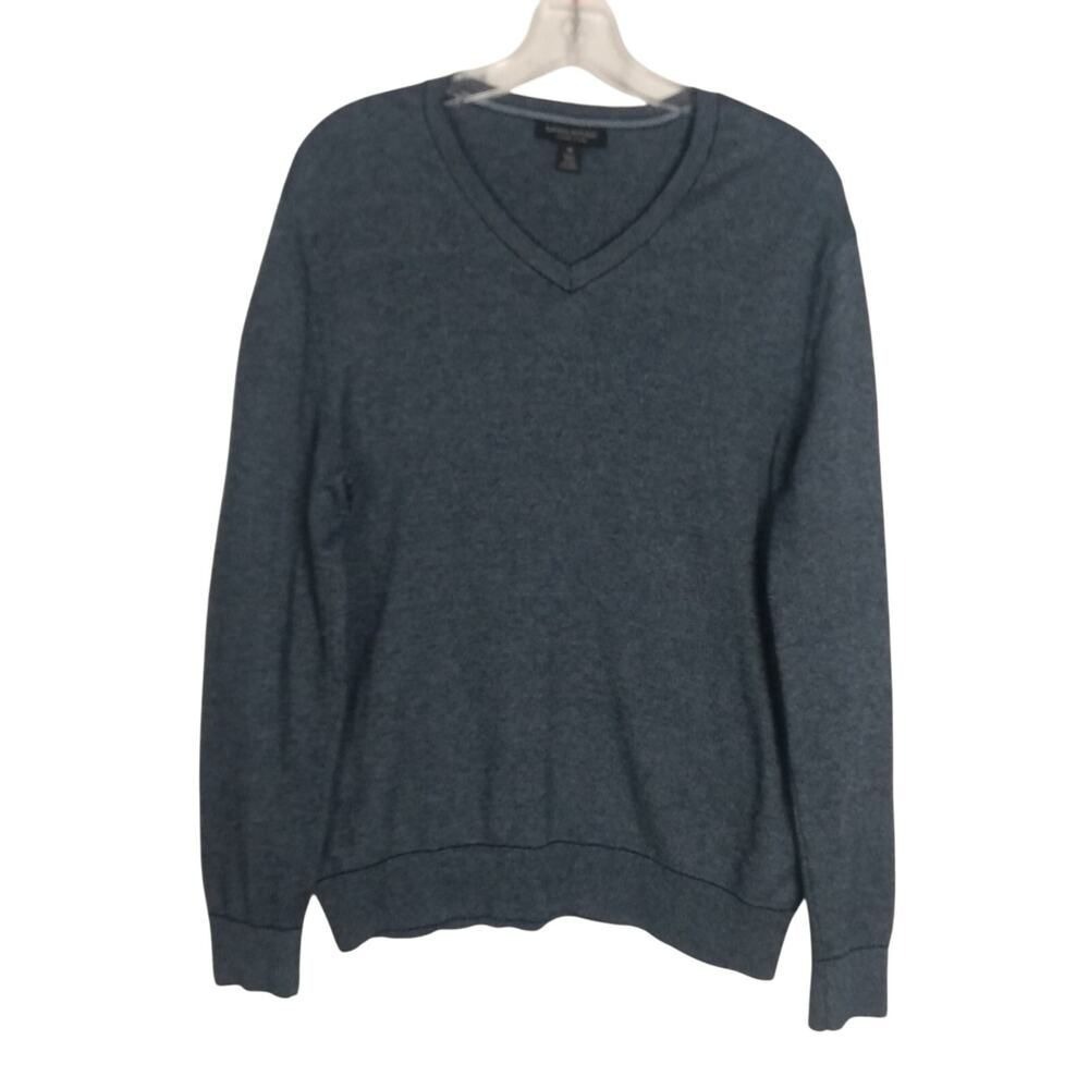 Banana Republic Luxury Blend‎ V Neck Sweater Silk Cotton Cashmere Mens Sz Medium